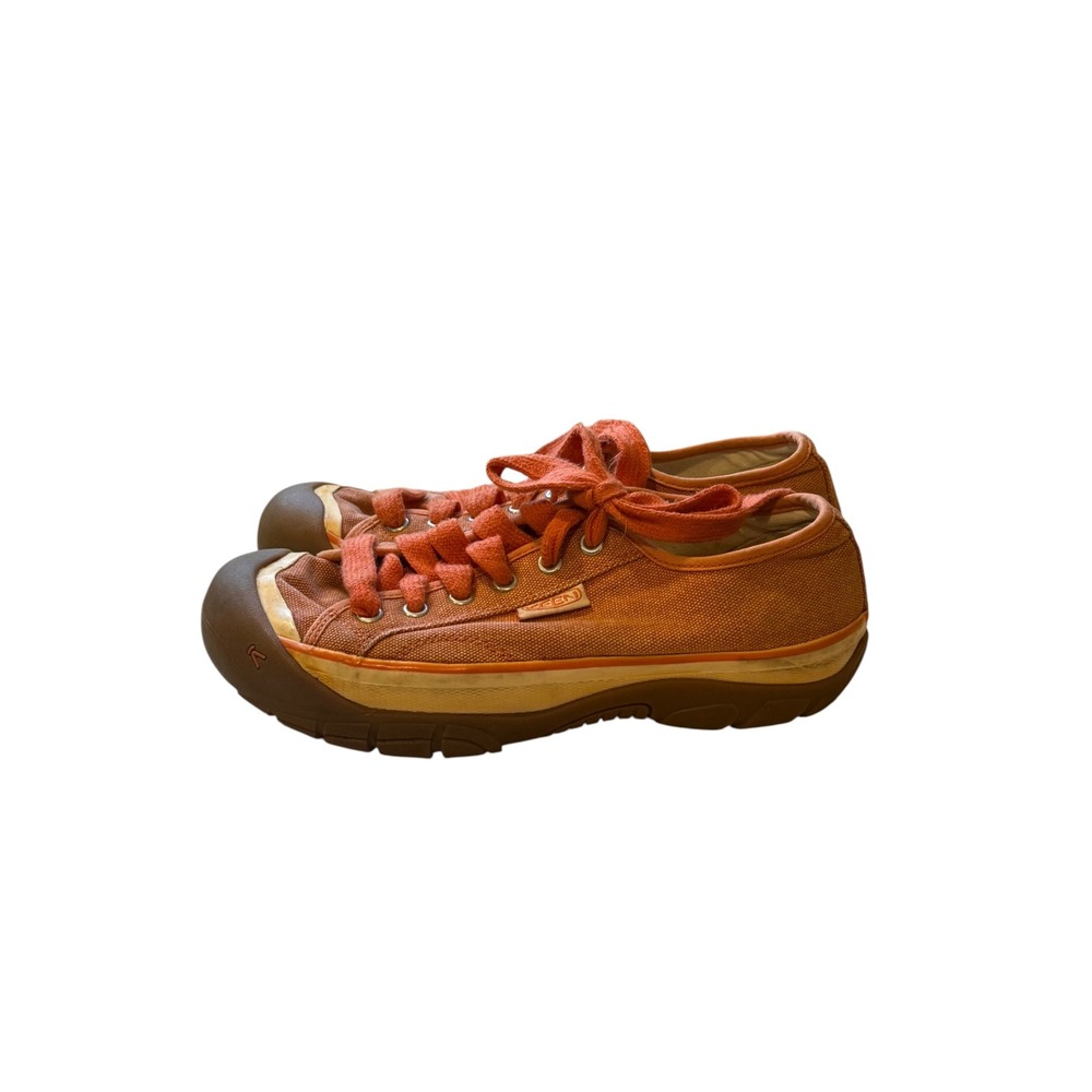 Keen Coronado Orange Canvas Low Top Sneakers Womens Size 6.5